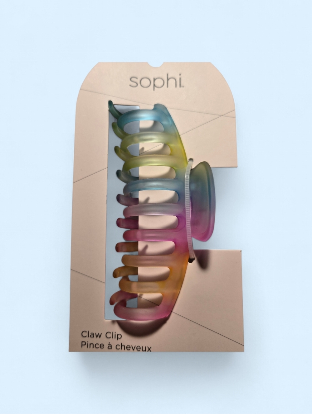 Rainbow Jaw Hair Clip